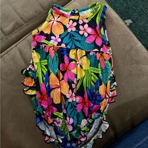 Little Sleepies Jungle Blooms Bubble romper size 12-18 months